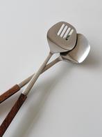 Royal Swiss midcentury design slabestek hout rvs, Ophalen of Verzenden