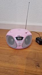 Draagbare radio met cd speler Kleur roze, Audio, Tv en Foto, Cd-spelers, Ophalen of Verzenden, Zo goed als nieuw, Overige merken