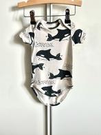 Hema korte mouwen rompertje met walvissen; maat 62-68, Nacht- of Onderkleding, Gebruikt, Ophalen of Verzenden, HEMA