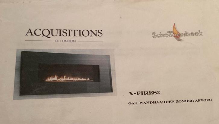 Gas wandhaard zonder afvoer (X-Fire), Huis en Inrichting, Haarden, Gebruikt, Gashaard, Ophalen