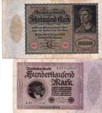 DUITSLAND  2 X 10000 MARK, Postzegels en Munten, Bankbiljetten | Europa | Niet-Eurobiljetten, Ophalen of Verzenden, Duitsland