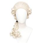 Historische Barok Judge pruik met staartje blond, Verzenden, Nieuw, Pruik of Haarverlenging