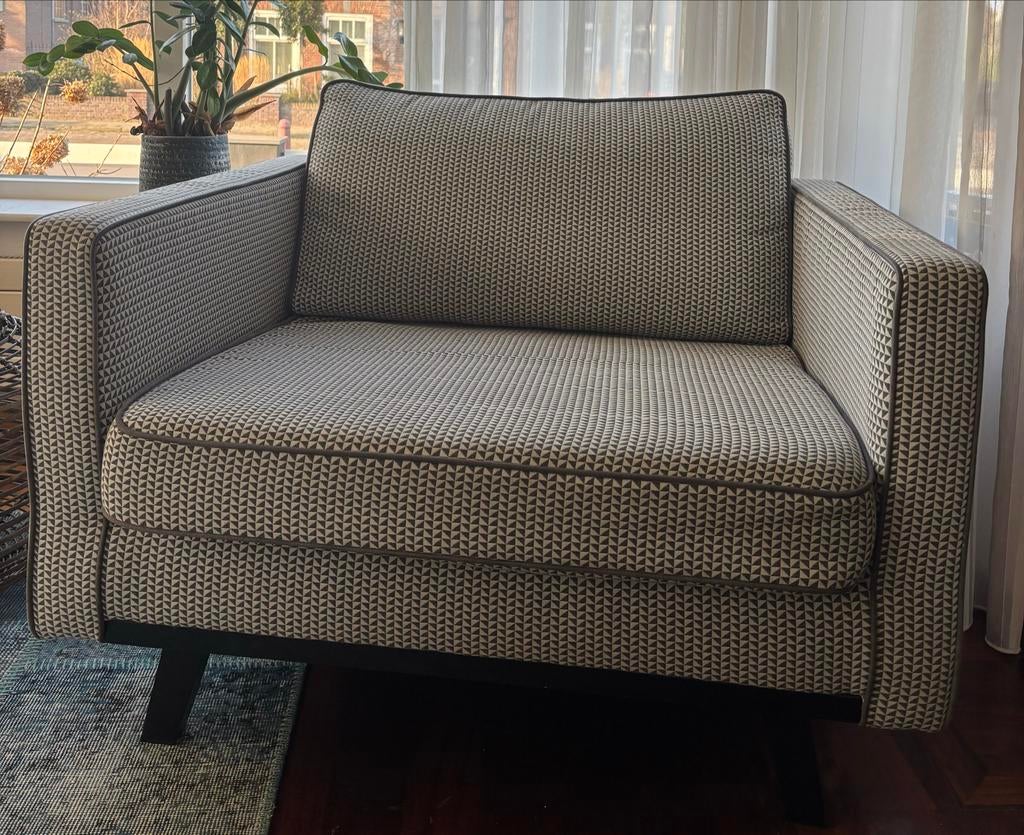 Be Pure Home fauteuil - rits defect, Huis en Inrichting, Fauteuils, Ophalen, Gebruikt, Stof, 75 tot 100 cm