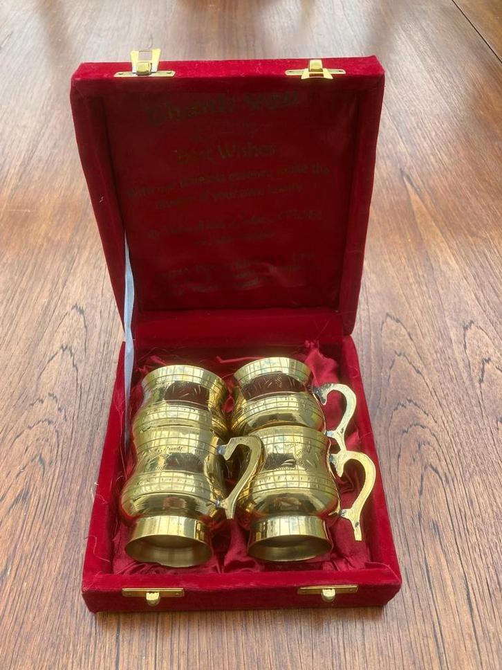 Indiase Bekers - Diwali Cadeau Idee, Antiek en Kunst, Antiek | Koper en Brons, Ophalen of Verzenden