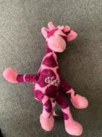 Giraf knuffel paars roze knuffels giraffe dierentuin Safari, Verzenden, Zo goed als nieuw, Overige typen