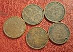 Nederland 5 stuks ½ centen in 1 koop (jaartalen zie foto), Verzenden, Overige waardes, Setje