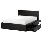 IKEA MALM bedframe 140x200 + lattenbodem – gratis af te hale, Huis en Inrichting, Slaapkamer | Matrassen en Bedbodems, Ophalen