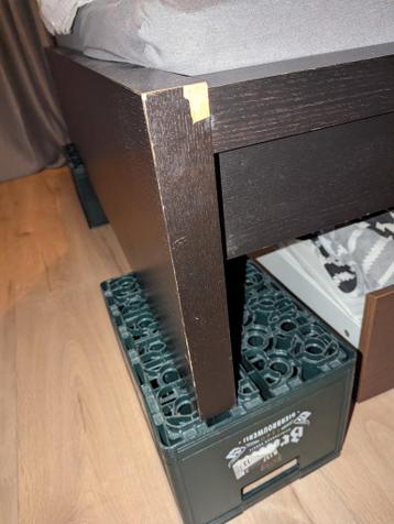 Ikea Malm bedframe 140x200 + lattenbodem - afbeelding 4
