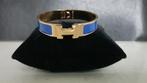 Mooie Armband H Clic H Bracelet kleur electric blue/goud, Ophalen of Verzenden, Zo goed als nieuw, Blauw