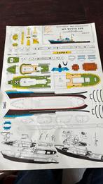 Bouwplaat witte zee SMIT schaal 1:350, Ophalen of Verzenden, Zo goed als nieuw