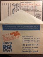 Kinderpostzegel envelop 1973, 1976,1978 - 1985, 1993 en 1995, Ophalen of Verzenden, Postfris, Overige thema's
