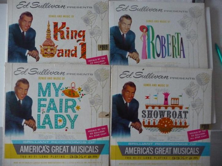 6 lp's - ED SULLIVAN presents America's Great Musicals, Cd's en Dvd's, Vinyl | Overige Vinyl, Gebruikt, 12 inch, Ophalen of Verzenden