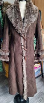 Afghaanse vintage penny lane vegan lammy fake schapenvacht, Kleding | Dames, Jassen | Winter, Bruin, Maat 42/44 (L), Ophalen of Verzenden