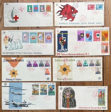 onbeschreven FDC Indonesië 1963 - 1967 *PER STUK TE KOOP* beschikbaar voor biedingen