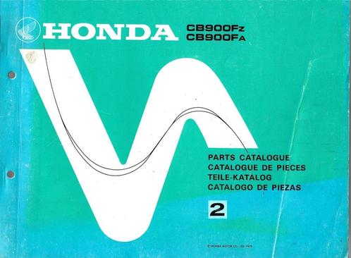 Honda CB900 F parts list (7564z) motor, Motoren, Handleidingen en Instructieboekjes, Honda, Ophalen of Verzenden