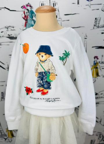 Ralph Lauren sweater trui met beer maat 8-10 beschikbaar voor biedingen