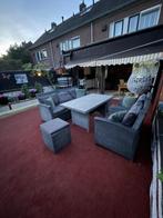 Royal Patio Tuinset grijs dubbelzijdig tafel, Tuin en Terras, Tuinsets en Loungesets, Ophalen, Zo goed als nieuw, Bank