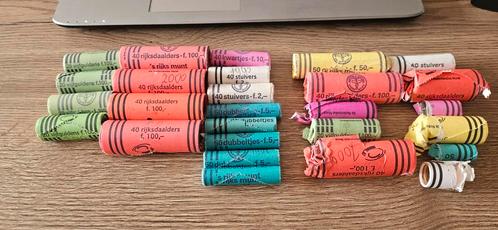 Nederland unc rollen hele 16 stuks en aangebroken 11 stuks, Postzegels en Munten, Munten | Nederland, Setje, 5 gulden, Koningin Beatrix