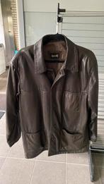 Heren bruin lederen colbert jas maat 48 kostuum jas, Ophalen of Verzenden, Zo goed als nieuw, Maat 48/50 (M), Bruin