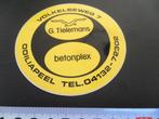 sticker Odiliapeel G. Tielemans BETONPLEX Volkelseweg 7, Ophalen, Zo goed als nieuw