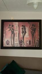 Afrikaans schilderij (afbeelding), Antiek en Kunst, Kunst | Schilderijen | Abstract, Ophalen