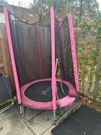 Roze trampoline met veiligheidsnet, Kinderen en Baby's, Speelgoed | Buiten | Trampolines, Ophalen, Gebruikt