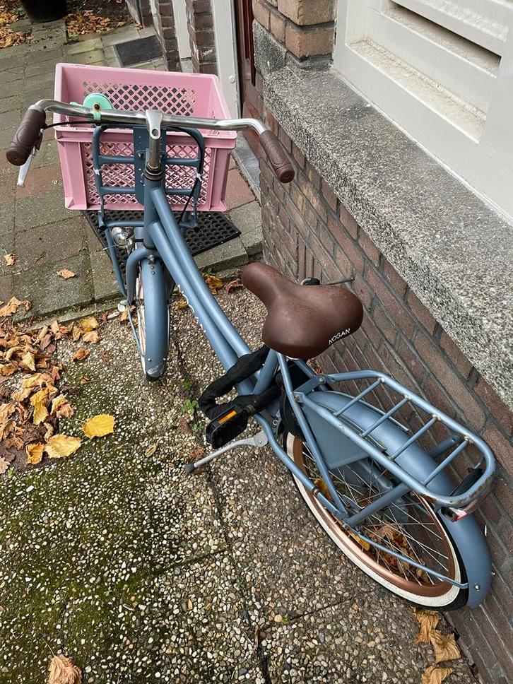 Nogan Transportfiets met krat, Fietsen en Brommers, Fietsen | Dames | Damesfietsen, Gebruikt, Overige merken, (Extra) lage instap
