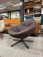Nieuwstaat Label van den Berg Hidde Soft Draai fauteuil Leer, Huis en Inrichting, Fauteuils, Label van den berg, Leer, Ophalen of Verzenden