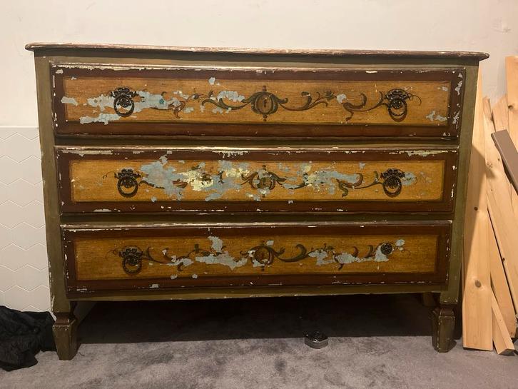 Antieke ladekast - 120cm breed, Huis en Inrichting, Kasten | Dressoirs, Gebruikt, 100 tot 150 cm, 50 tot 75 cm, Met lade(s), Overige houtsoorten