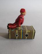 Antieke rode  mechanische kofferboy van Gescha, Ophalen of Verzenden