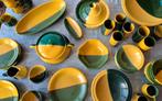 Groen geel servies, Huis en Inrichting, Keuken | Servies, Ophalen