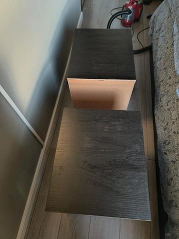 2x IKEA MALM nachtkastjes - zwart - afbeelding 3