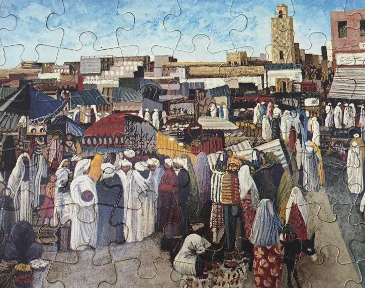 Remóvos puzzel Mond- en Voetschilders, Antiek en Kunst, Kunst | Tekeningen en Foto's, Ophalen of Verzenden
