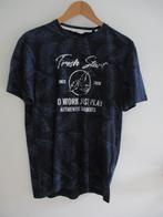 C&A zwart blauw shirt met opdruk, maat M, Oosterveldweg 15, 7274 DZ, Zwart, C&A, Zo goed als nieuw