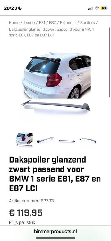 Dakspoiler bmw e87 beschikbaar voor biedingen