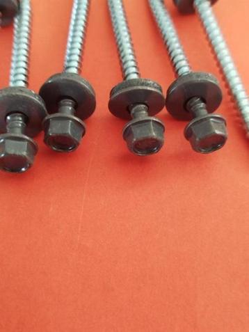50-200 st MAT antraciet grijs dakpanplaatschroeven 4,8x55 mm beschikbaar voor biedingen