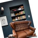 Chesterfield look-a-like tweepersoonsbank, Ophalen, Gebruikt, 75 tot 100 cm