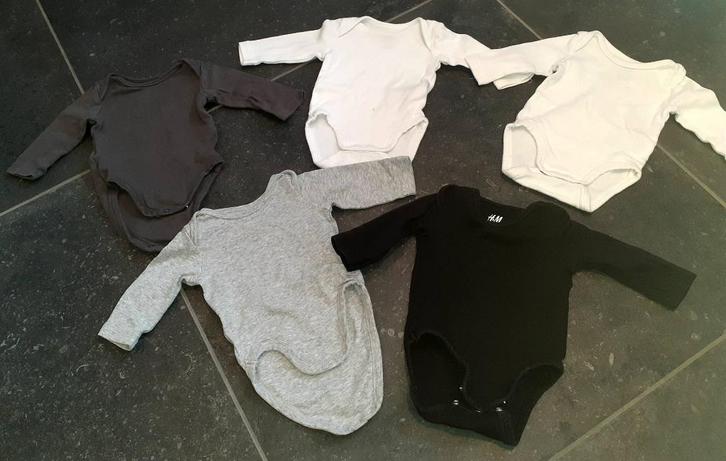 Baby 5 rompers H&M 50, Kinderen en Baby's, Babykleding | Maat 50, Nieuw, Jongetje of Meisje, Nacht- of Onderkleding, Verzenden
