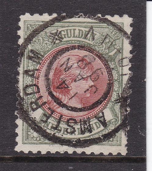 70.  1893-1896  Prinses Wilhelmina 5 gld. nvph nr. 48, gebr., Postzegels en Munten, Postzegels | Nederland, Gestempeld, T/m 1940