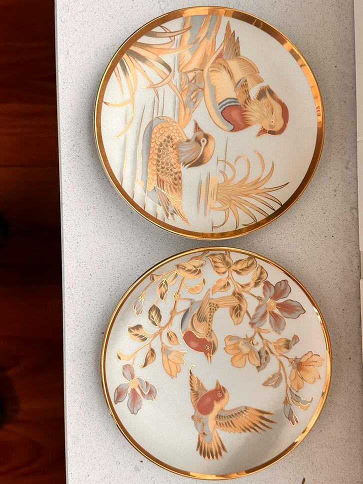 Vintage Japanse bordjes, Antiek en Kunst, Antiek | Wandborden en Tegels, Ophalen of Verzenden