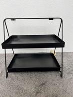 Zwarte Etagère - 2 Laags - Multifunctioneel, Huis en Inrichting, Ophalen of Verzenden, Zo goed als nieuw