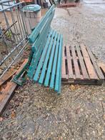 Groene tuinbank, Tuin en Terras, Tuinbanken, Ophalen of Verzenden, Gebruikt, Metaal