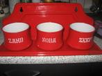 Zand Zeep Soda kleur rood retro, Antiek en Kunst, Antiek | Emaille, Ophalen of Verzenden
