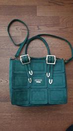 Mooie groene handtas met schouderriem, Ophalen of Verzenden, Zo goed als nieuw, Groen, Handtas