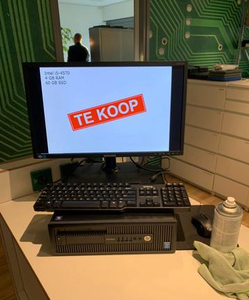 Desktop PC refurbished intel Hp elitedesk en Samsung monitor beschikbaar voor biedingen
