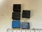 Relais 12V DC 5A 1x maak contact 5 stuks, Ophalen of Verzenden, Gebruikt