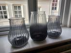 Set van 3 glazen kandelaars, Ophalen, Overige kleuren, Minder dan 50 cm, Glas