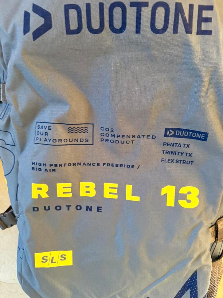 Duotone rebel sls 13, Watersport en Boten, Kitesurfen, Nieuw, Kite, 13 m², Geen board, Ophalen of Verzenden