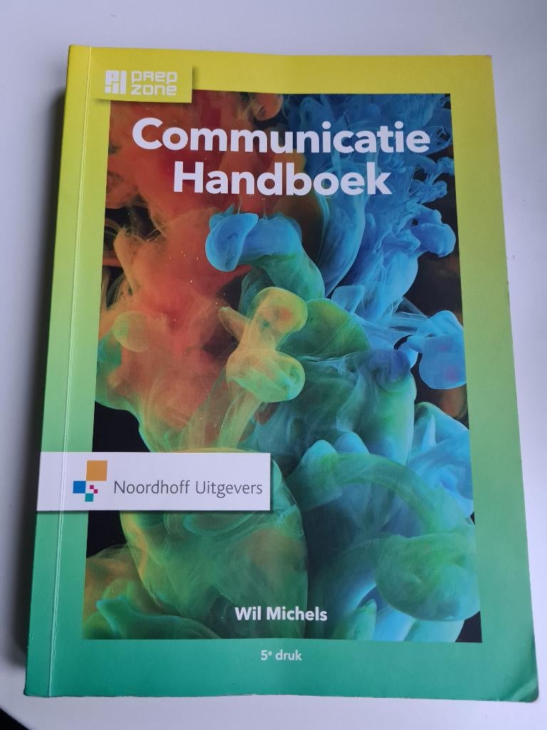 Communicatie handboek - Wil Michels - Uitgeverij Noordhoff, Ophalen of Verzenden, Alpha, Zo goed als nieuw, HBO