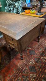 Groot antiek plat bureau, Antiek en Kunst, Ophalen